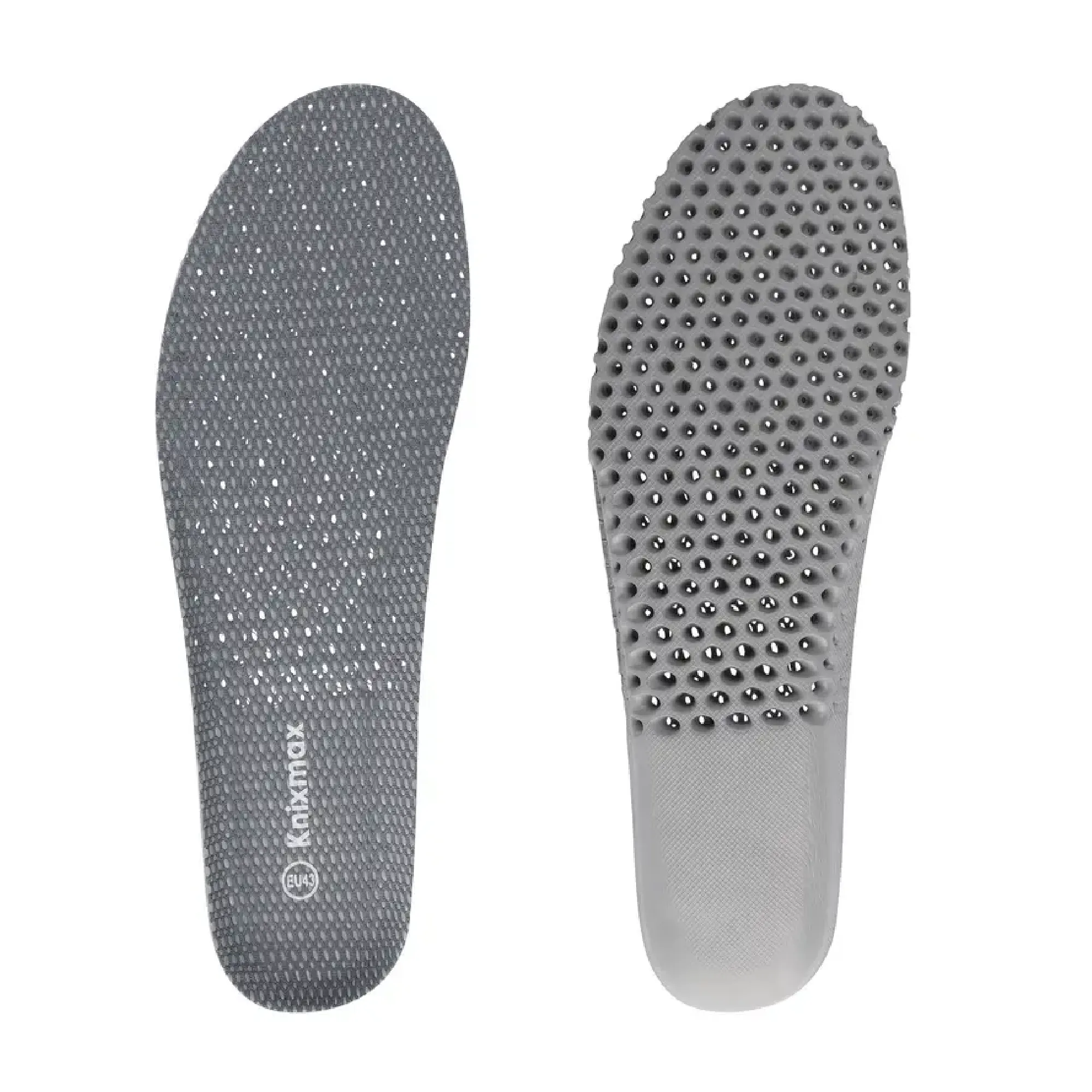 2 Pairs Men's Sports Insoles With Arch Support Inner Soles Breathable Shoe Inserts Shock Absorption Comfort Cushioned For Running Walking Hiking