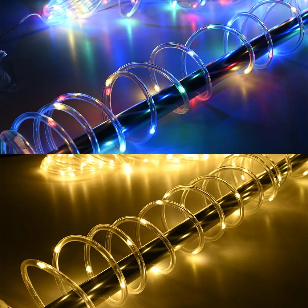 39ft Solar Curtain String Light for Outdoor Patio Garden