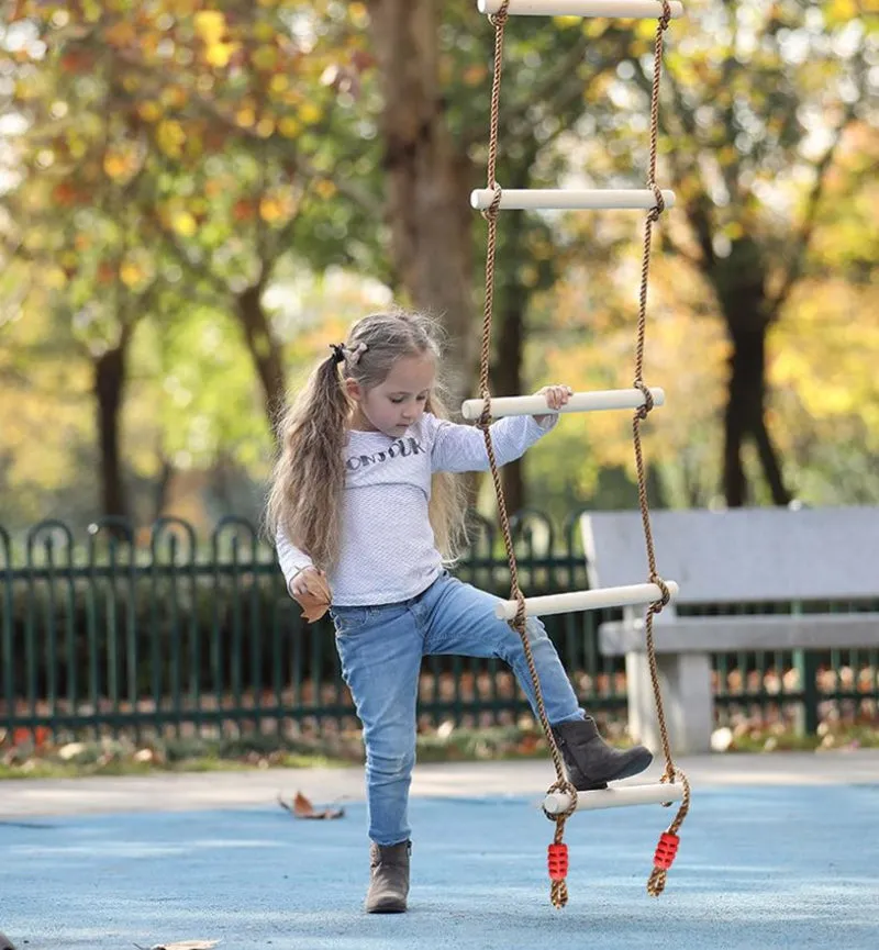 6-Section Climbing Rope Ladder for Kids 200 cm