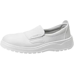 Abeba Light Nursing Shoes - White Leather/Microfibre - Size 5