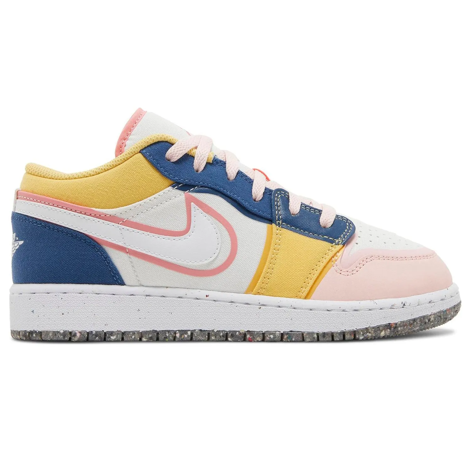 Air Jordan 1 Low SE GS 'Multi-Color Canvas', White