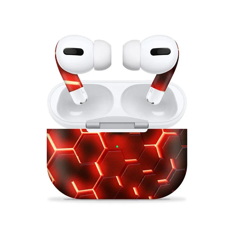 Airpods Pro Matrix Orange Skin