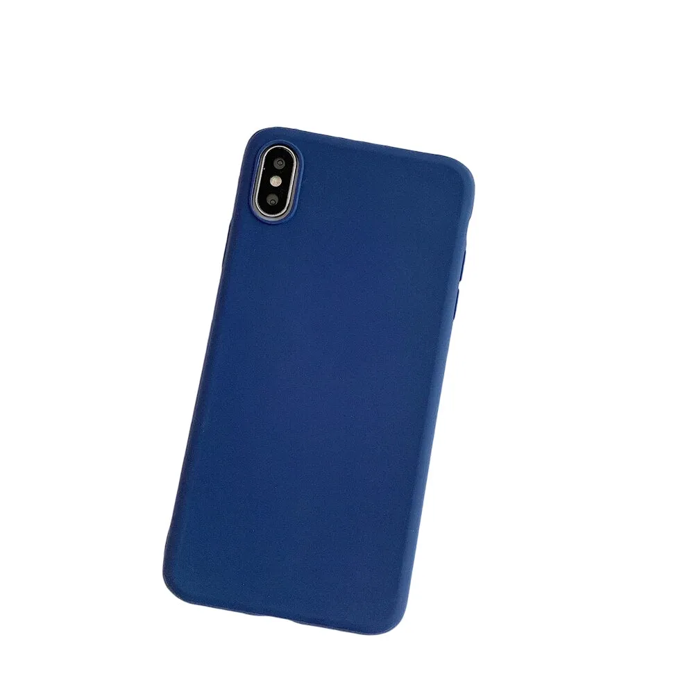 Anymob Blue iPhone Silicone Case Cover Bag Shell