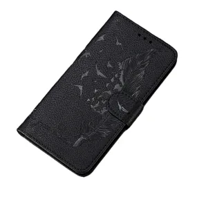 Anymob Huawei Honor Black Leather Cases Flip Wallet Cover Phone Cover Protection