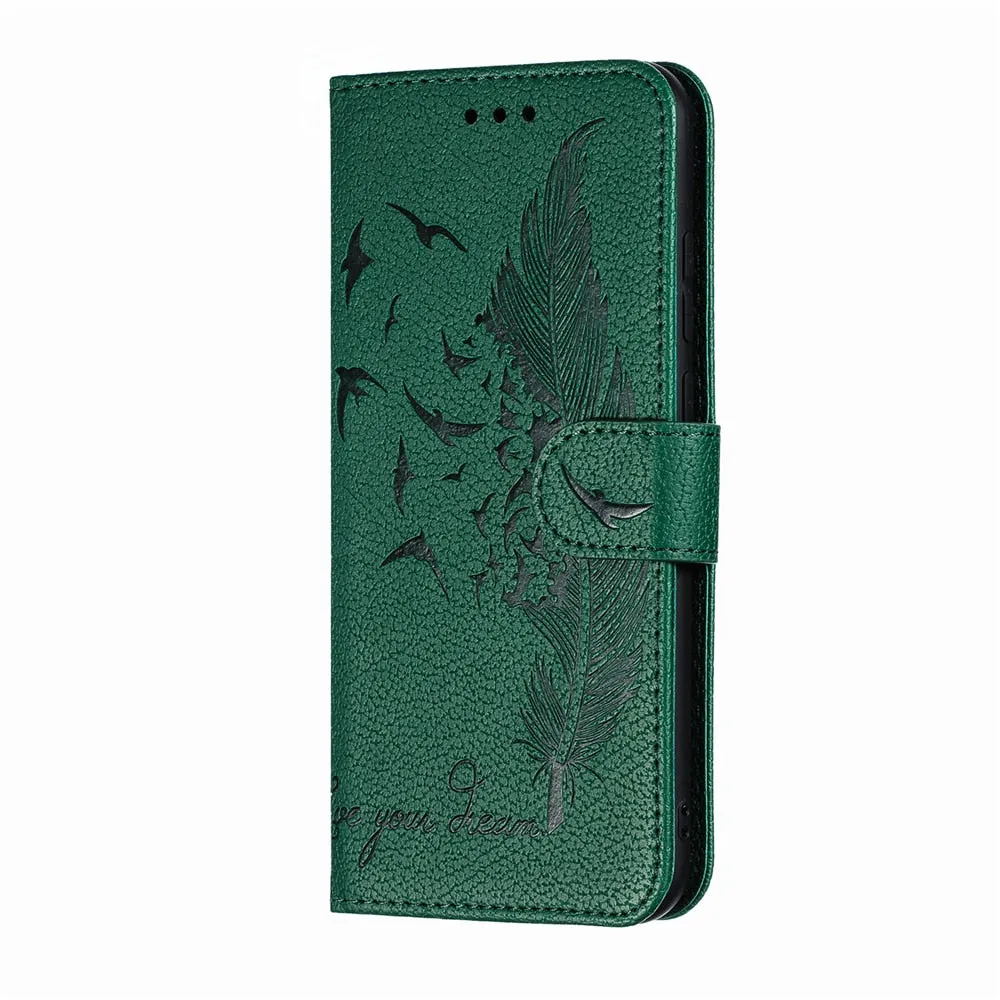 Anymob Huawei Honor Black Leather Cases Flip Wallet Cover Phone Cover Protection