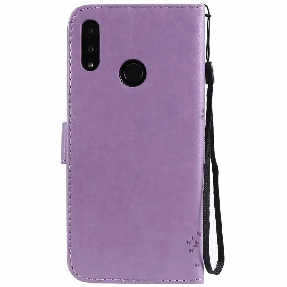 Anymob Huawei Phone Case Blush 3D Tree Flip Leather Wallet Cover