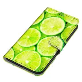 Anymob iPhone Case Lemon Flip Leather Wallet Animal Painting Phone Book Style Cover