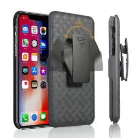 Apple iPhone 11 Case, Rugged Slim Rotating Swivel Lock Holster Shell Combo Clip Cover For iPhone 11