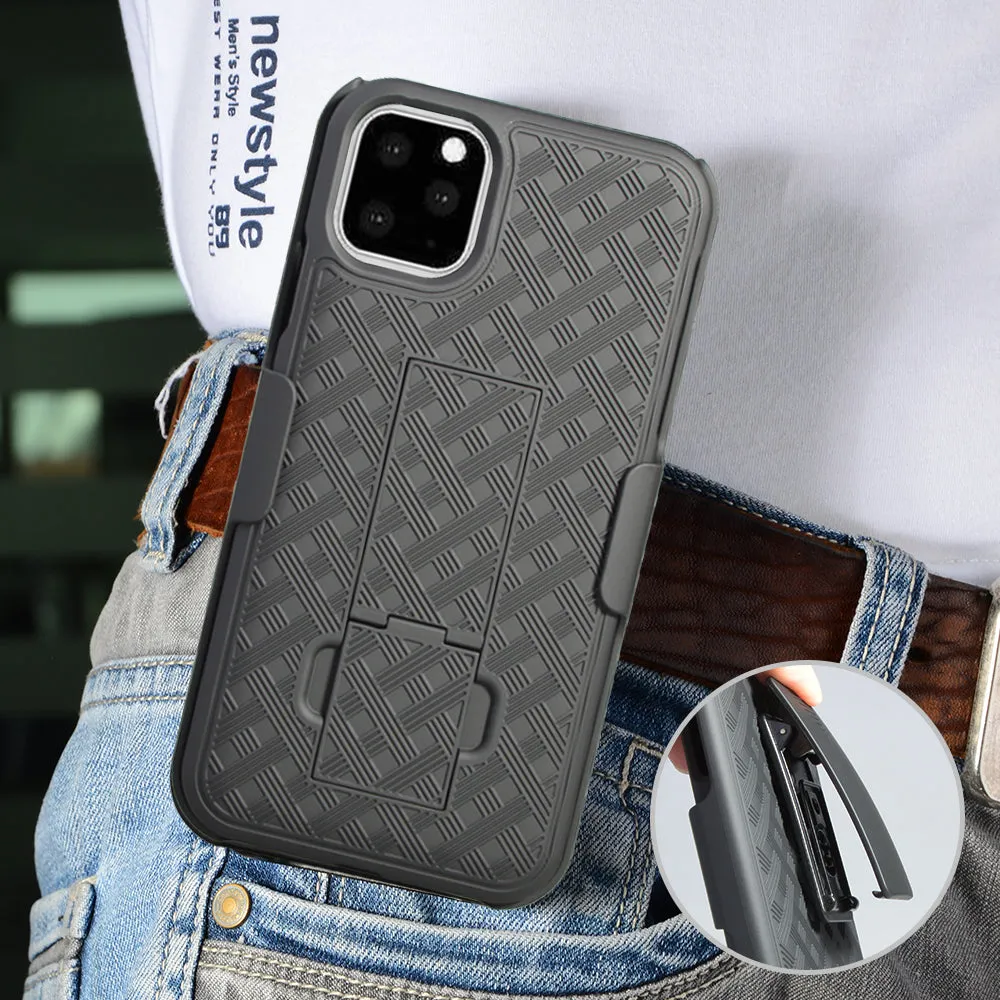 Apple iPhone 11 Pro Max Case, Rugged Slim Rotating Swivel Lock Holster Shell Combo Clip Cover For iPhone 11 Pro Max