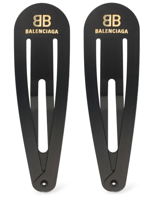 Balenciaga   Set of 2 Holli hair clips 