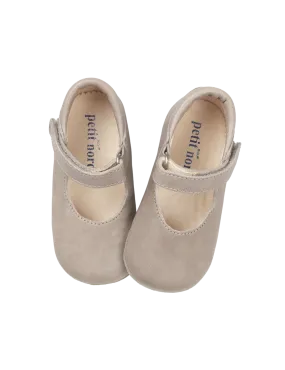 Ballerina Shoe with Velcro - Oats