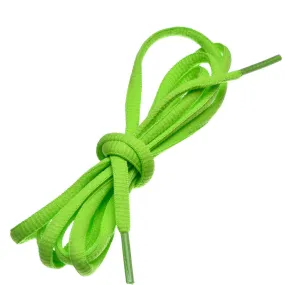 Birch's Oval Half Round 1/4" Shoe Laces - Chartreuse