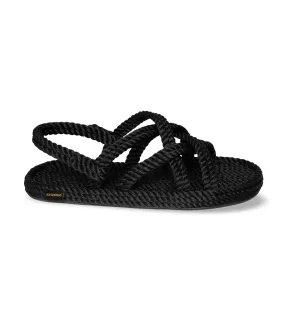 Bodrum Rope Sandals Black