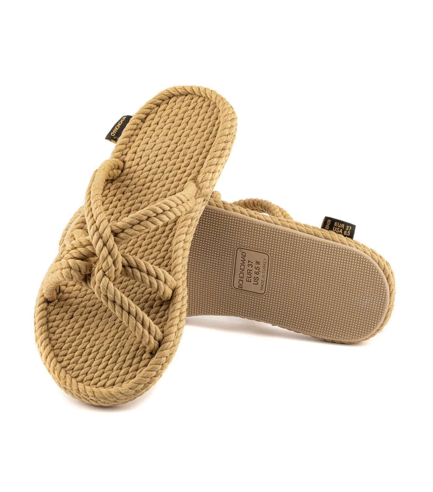 Bora Bora Rope Slippers Beige