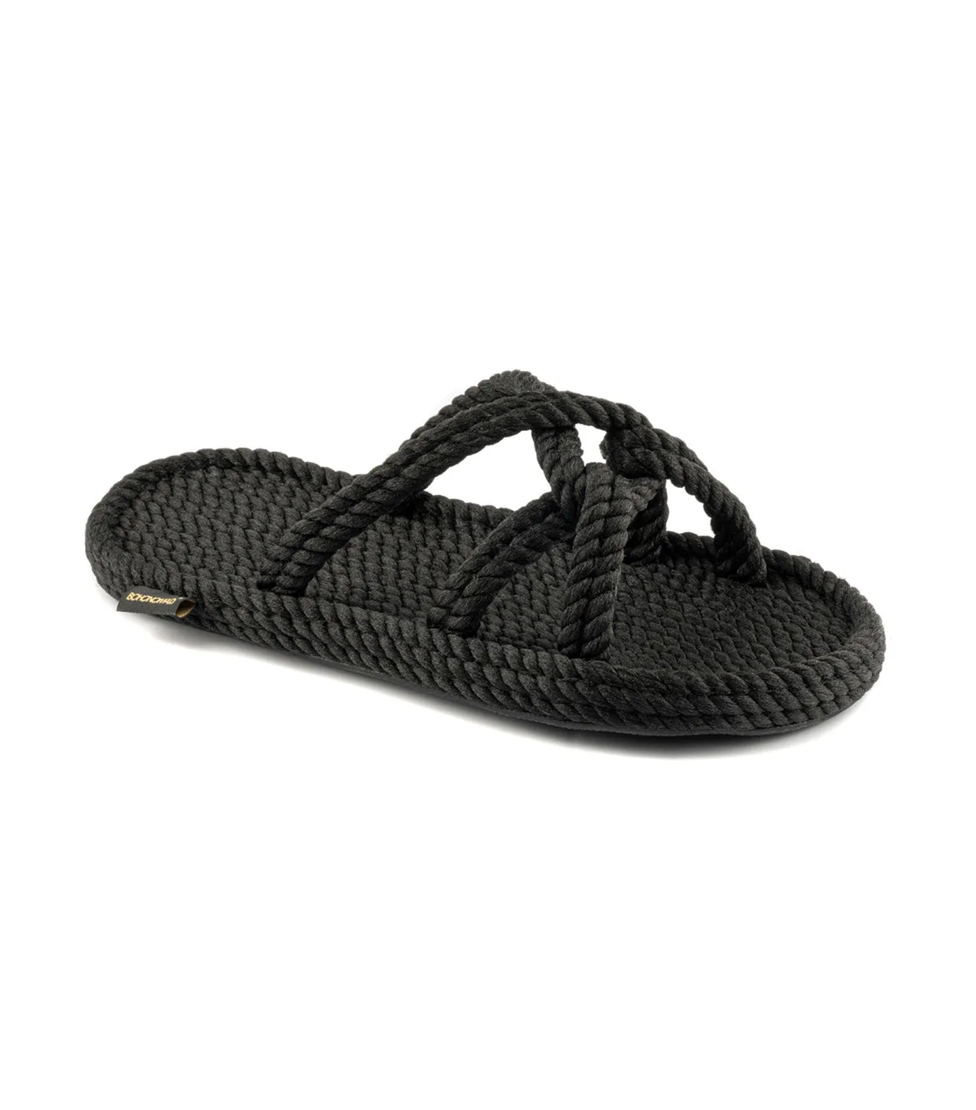 Bora Bora Rope Slippers Black