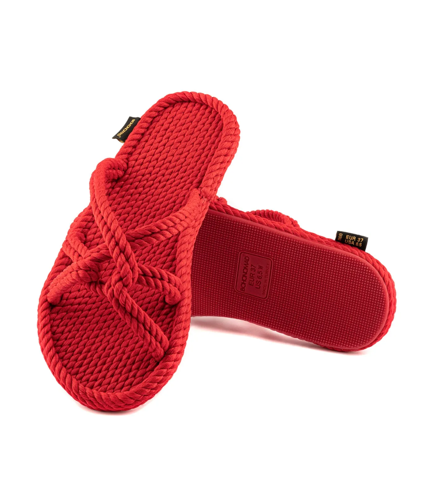 Bora Bora Rope Slippers Red