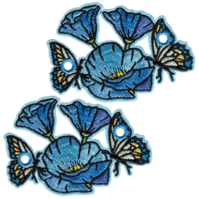 C7skates Blue Poppy Field Shoelace Charms