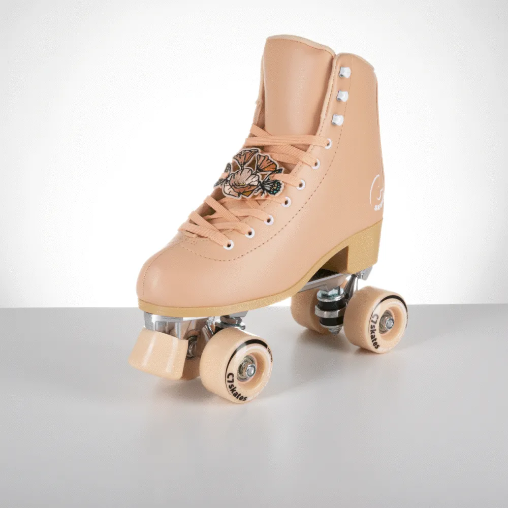 C7skates Peach Poppy Field Charms