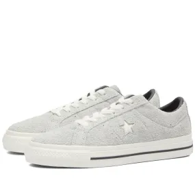 Converse One Star Pro Ox Sneakers in Ash Grey, Egret & Black