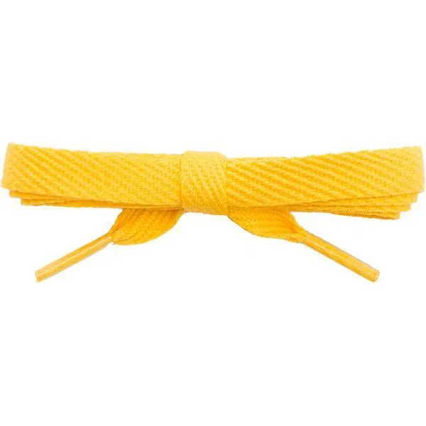 Cotton Flat 3/8" - Gold (2 Pair Pack) Shoelaces