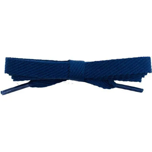 Cotton Flat 3/8" - Navy (12 Pair Pack) Shoelaces