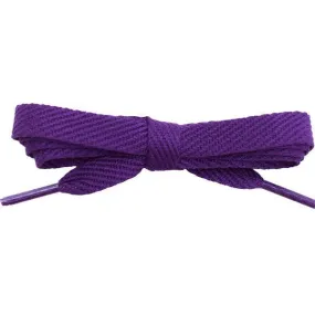 Cotton Flat 3/8" - Purple (12 Pair Pack) Shoelaces