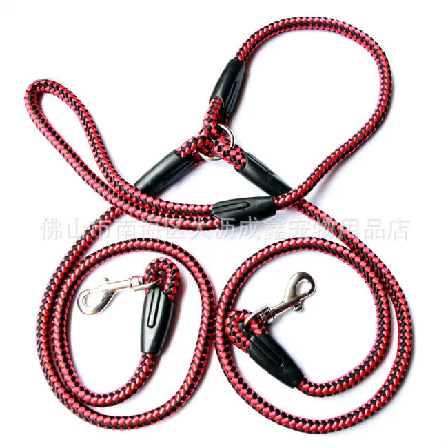 Double-Ended Traction Rope For Walking Dog  Two Leash Pet Supplies for Dog Collar