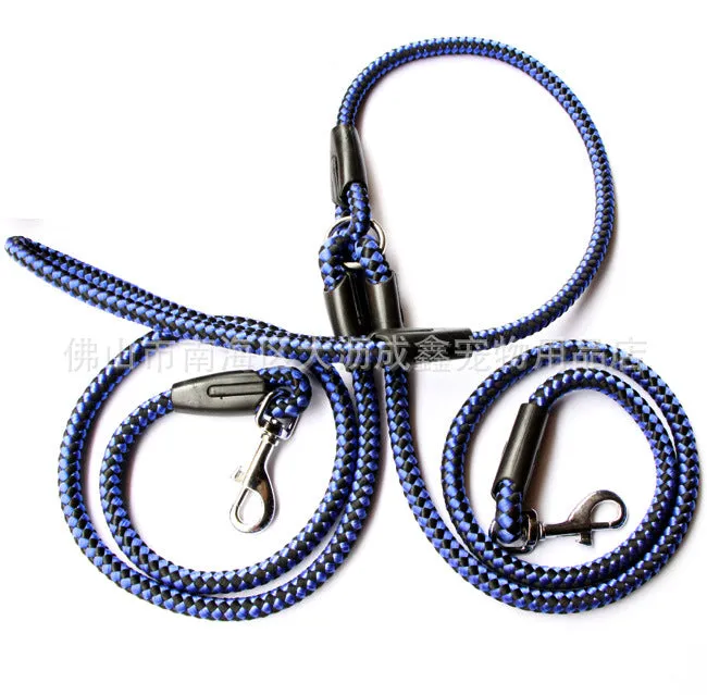 Double-Ended Traction Rope For Walking Dog  Two Leash Pet Supplies for Dog Collar