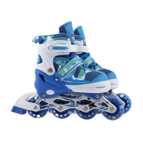 Dreeba PVC Kids Roller Skates, Shock Resistant, Triple-Layer Protective Buckle for Unparalleled Safety, Independent Brake on Right Foot for Extra Safety