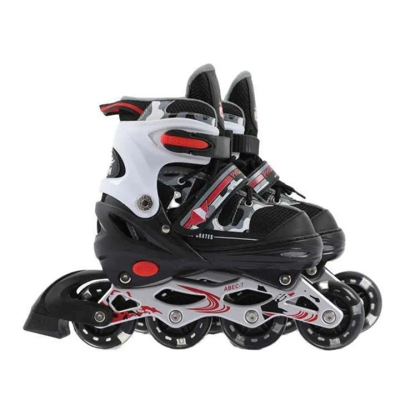 Dreeba PVC Kids Roller Skates, Shock Resistant, Triple-Layer Protective Buckle for Unparalleled Safety, Independent Brake on Right Foot for Extra Safety