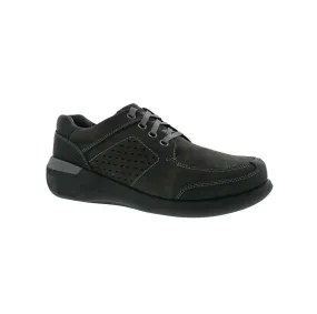 Drew Miles Men Casual Shoe In Black Nubuck/leather