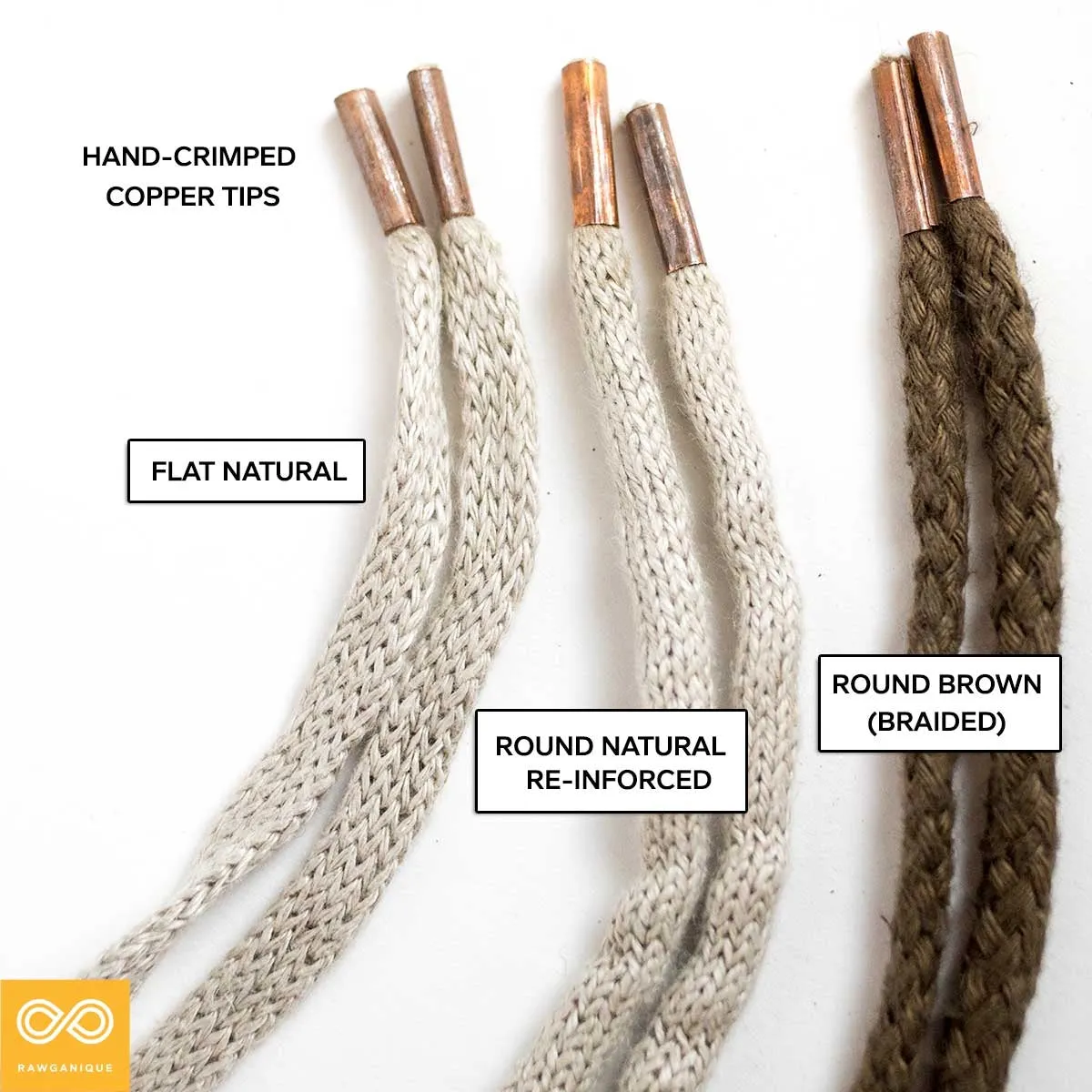 Easter Island 100% Hemp Shoelaces (Solid Colors)