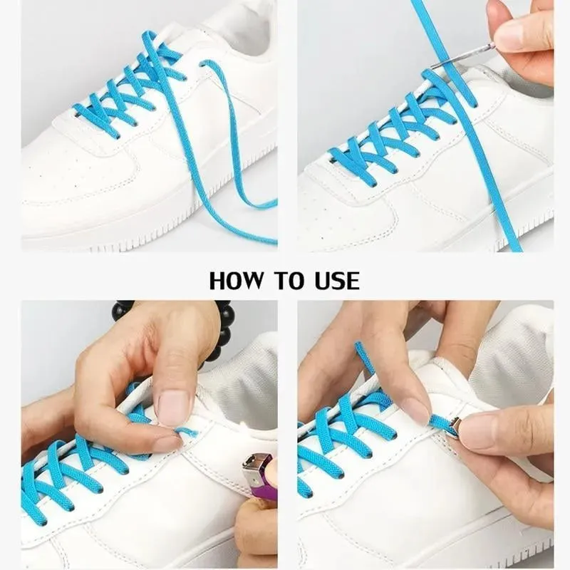 Elastic No Tie Shoelaces, 1 Pair