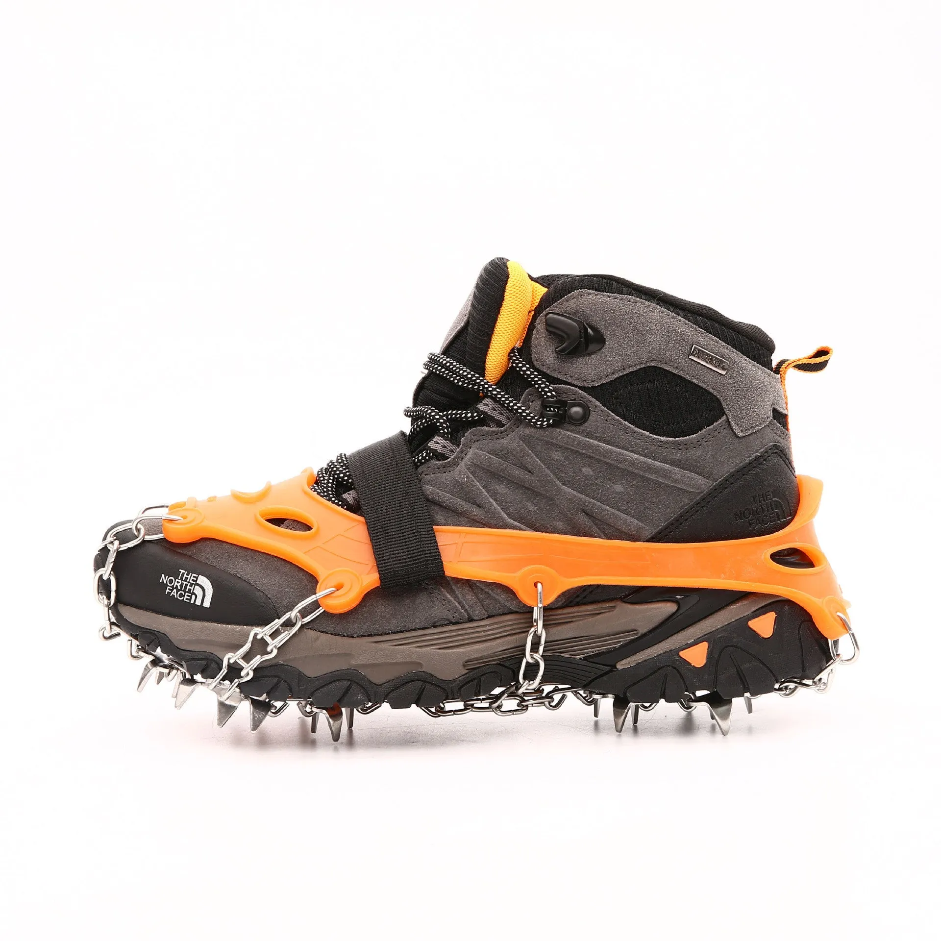 Factory Supplied Outdoor Snow Climbing Tpe Material 19 Tooth Stainless Steel Anti-skid Shoes