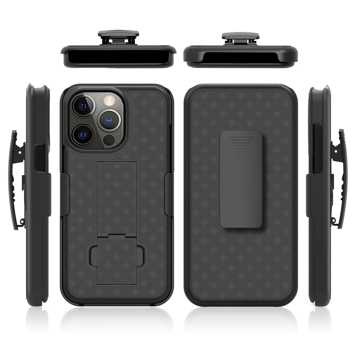 For Apple iPhone 13 Pro Case, Rugged Slim Rotating Swivel Lock Holster Shell Combo Clip Cover For iPhone 13 Pro