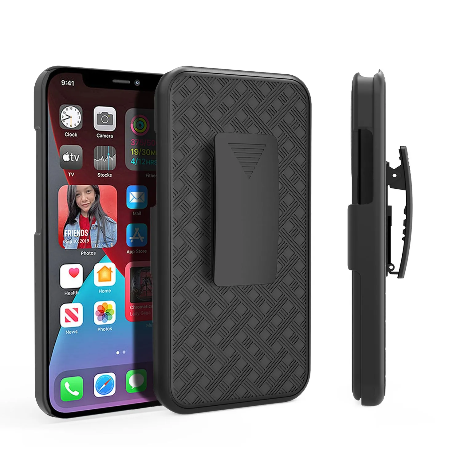 For Apple iPhone 13 Pro Max Case, Rugged Slim Rotating Swivel Lock Holster Shell Combo Clip Cover For iPhone 13 Pro Max