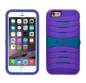 For Apple iPhone 6s / 6 Case, Dual Layer Full Body Coverage Case with Built-in Kickstand for Apple iPhone 6s / 6 - Purple