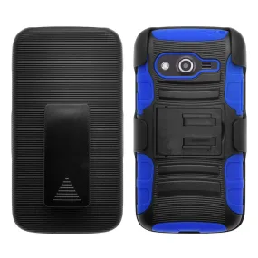 Galaxy Avant Case, Hybrid Dual Layer Armor[Shock/Impact Resistant] Case Cover with Built-in Kickstand for Galaxy Avant/G386T - Blue