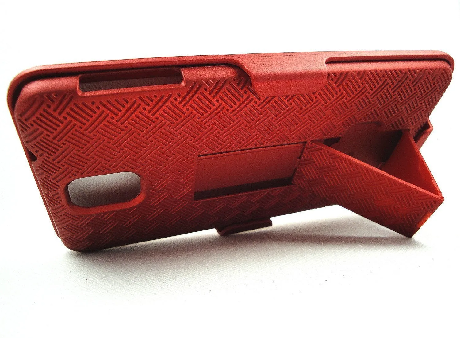 Galaxy Note 3 Case, Rugged Slim Rotating Swivel Clip Holster Shell Combo Case for Samsung Galaxy Note 3 - Red