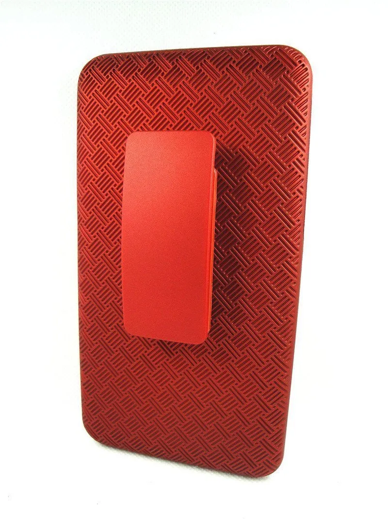 Galaxy Note 3 Case, Rugged Slim Rotating Swivel Clip Holster Shell Combo Case for Samsung Galaxy Note 3 - Red