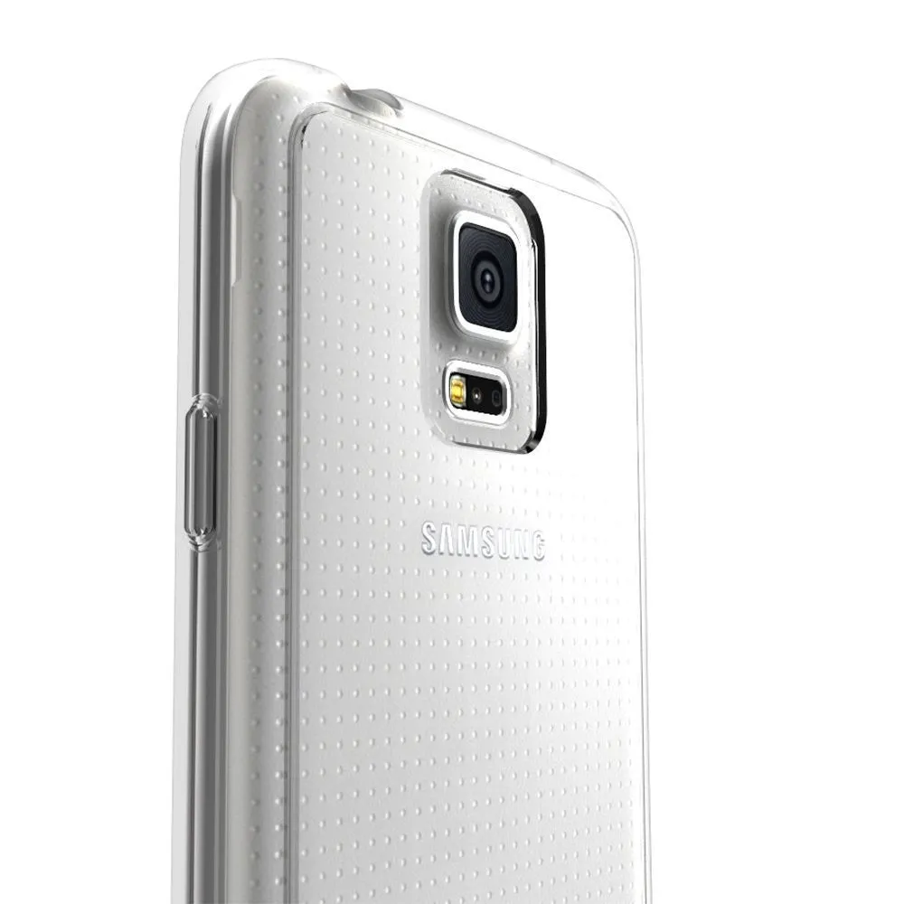 Galaxy S5 Case, Diamond Defender 2 Piece Clip On Hard Case Cover for Samsung Galaxy S5 - Clear