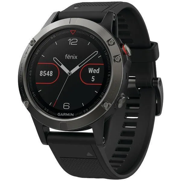 Garmin(r) 010-01688-00 Fenix(r) 5 47mm Multisport Gps Watch (slate Gray With Black Band)