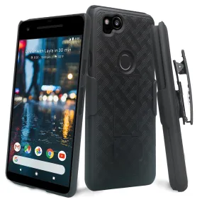 Google Pixel 2 Case, Pixel 2 Case, Slim Rotating Swivel Clip Rugged Holster Shell Combo Case Cover for Pixel 2