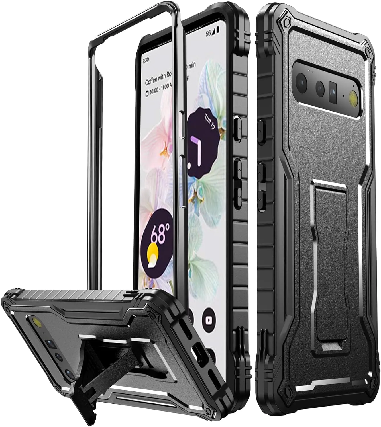 Google Pixel 6 Pro Case Dual Layer Shockproof Heavy Duty Case No Screen Protector