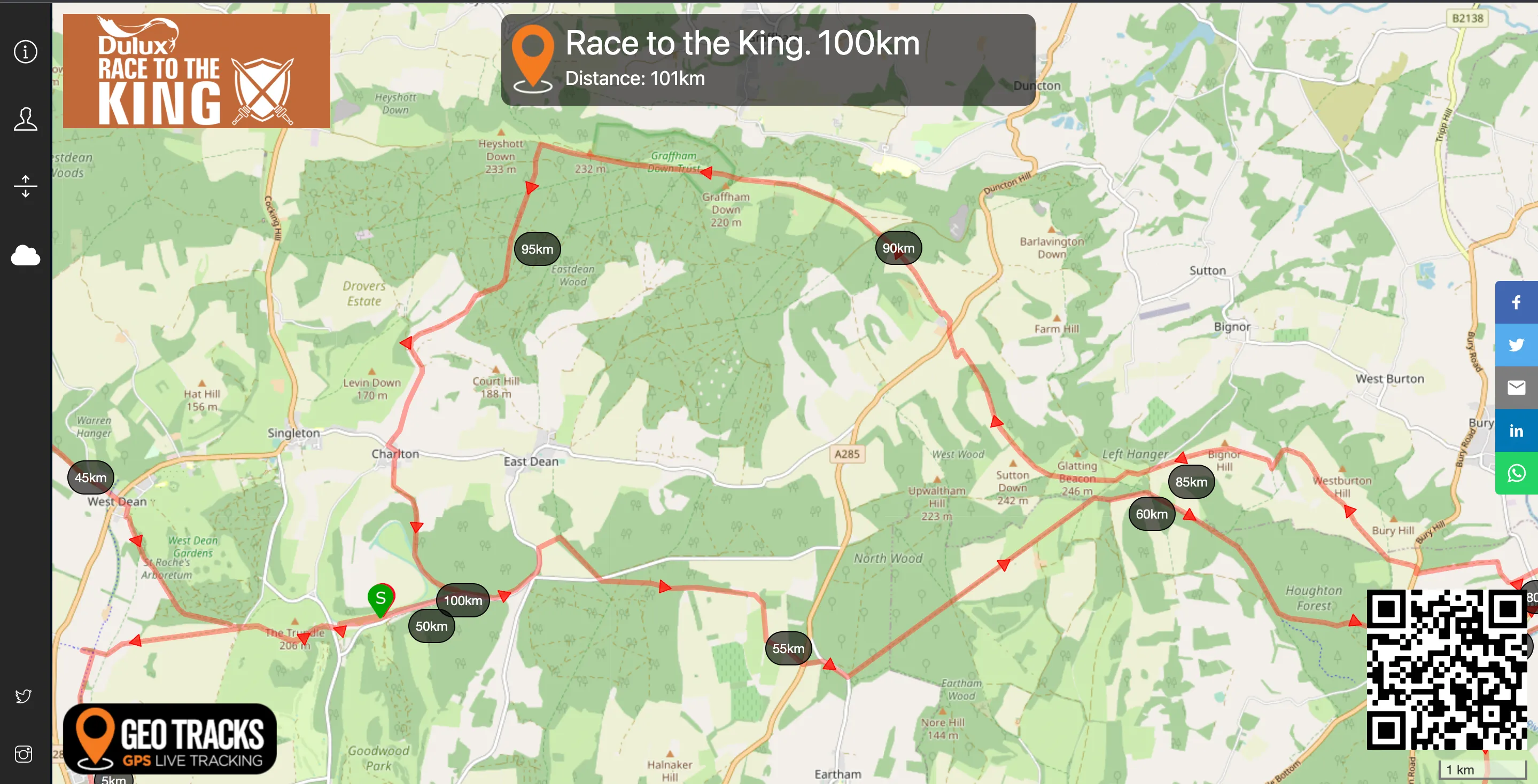 GPS Tracker Hire. Dulux Race to the King. 17th – 18th June 2023