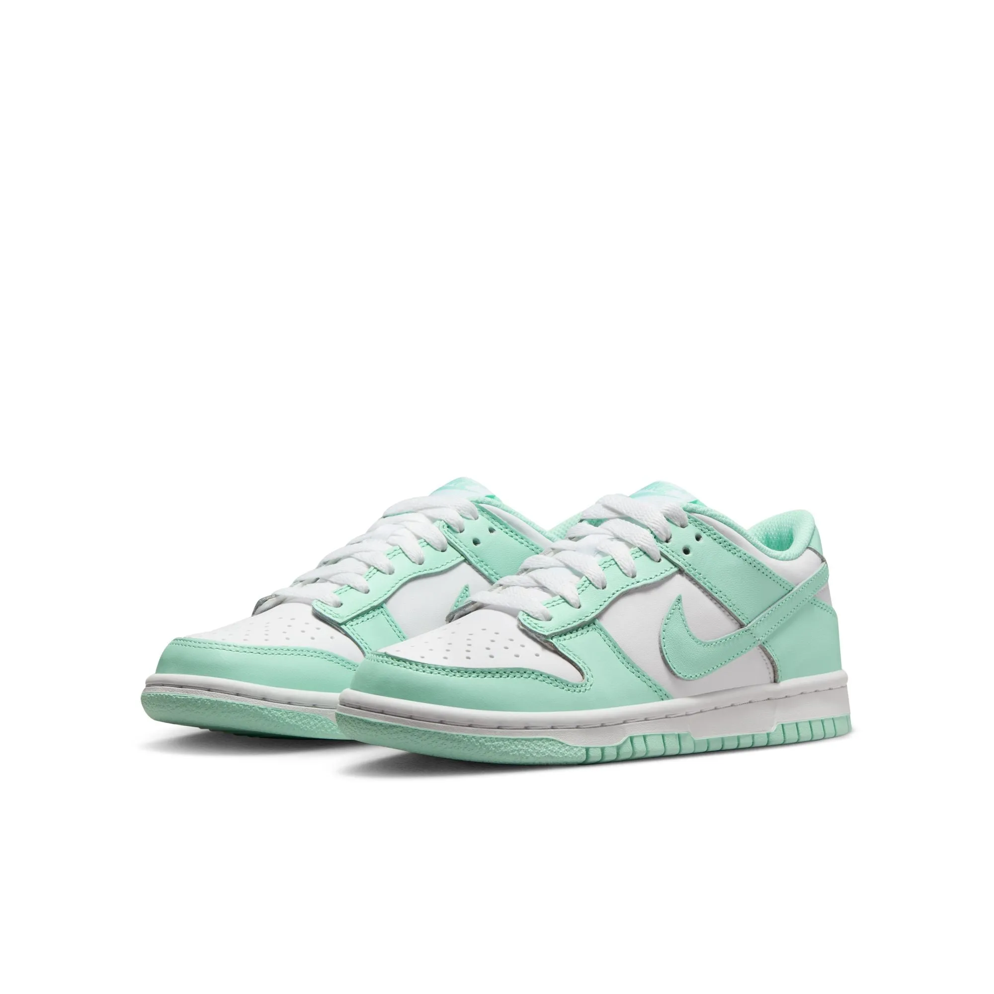 Grade School Nike Dunk Low White/Mint Foam FZ3534-100