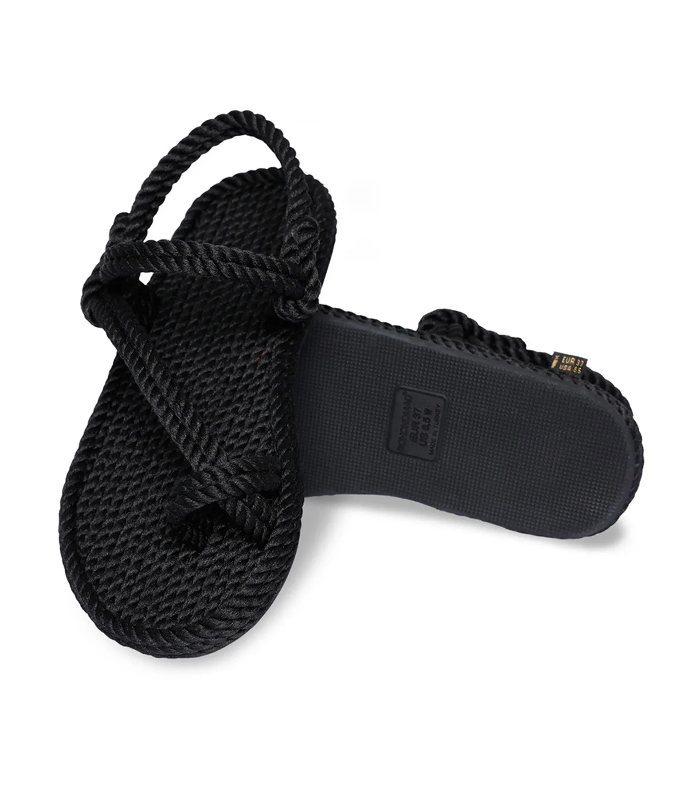 Hawaii Rope Sandals Black