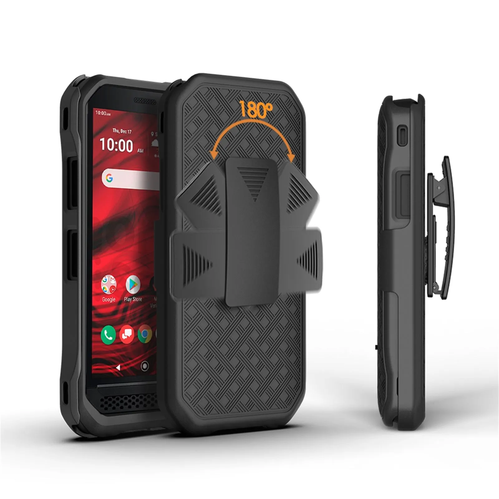 Kyocera DuraForce Ultra 5G Case,DuraForce Ultra 5G Case, Rugged Slim Rotating Swivel Lock Holster Shell Combo Case for DuraForce Ultra 5G