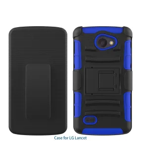 LG Lancet | VW820 Case, Hybrid Dual Layer Armor[Shock/Impact Resistant] Case Cover with Built-in Kickstand for LG Lancet - Blue