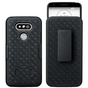 LG V20 Case, Slim Rotating Swivel Clip Holster Shell Combo Case for LG V20